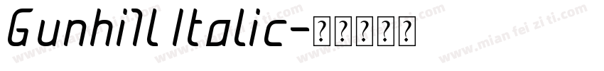 Gunhi1l Italic字体转换